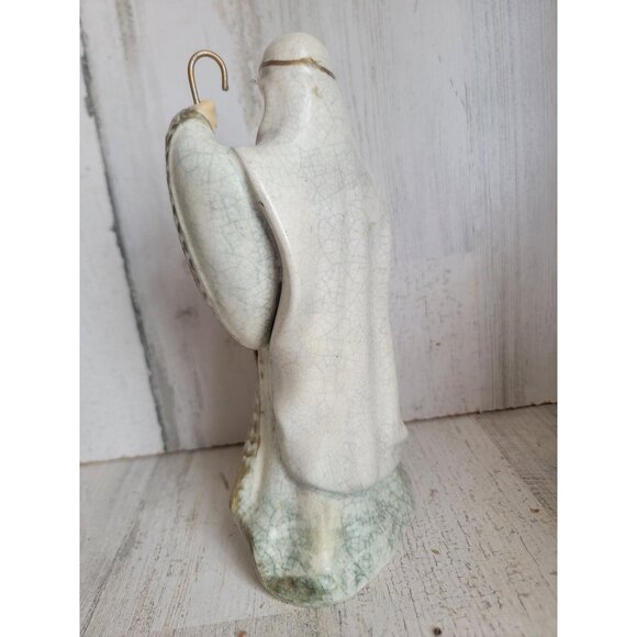 Vintage Joseph 3‎ king lantern rustic ceramic figure xmas - Picture 5 of 6